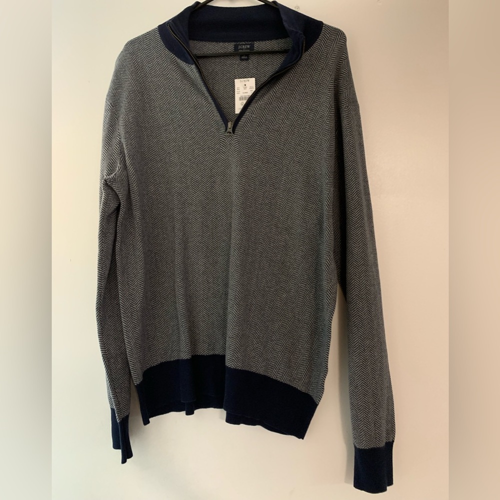 J crew 3/4 zip men’s large. Never worn. Tags still on.